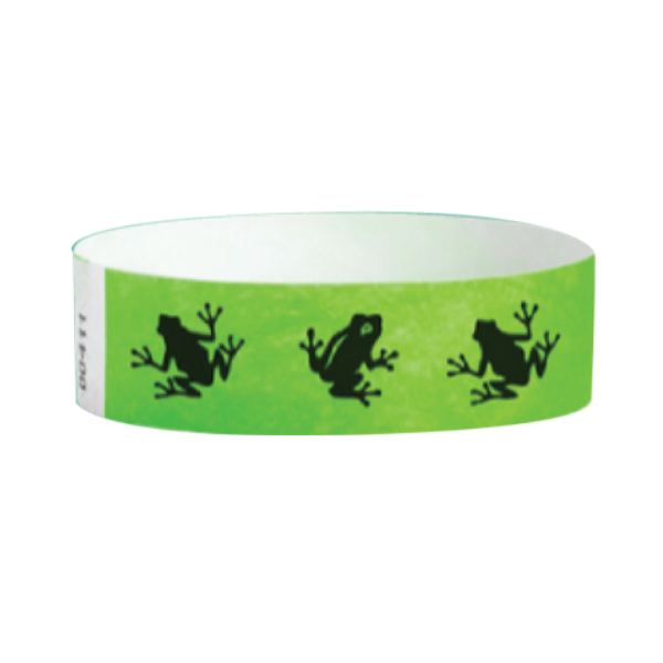 Tyvek® Froggy Pattern Wristbands